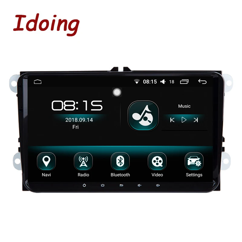 Idoing 9 &quot2Din автомобильный Радио Видео мультимедийный плеер Android 8 0 для Skoda Seat ips