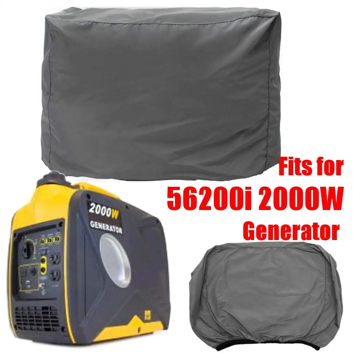 28cmx53cmx46cm Grey Universal Weatherproof Inverter Generator Cover for