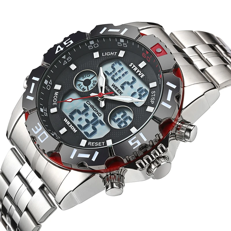 Big Dial Hpolw 70% OFF On HPOLW Analog-Digital Watch For Men On