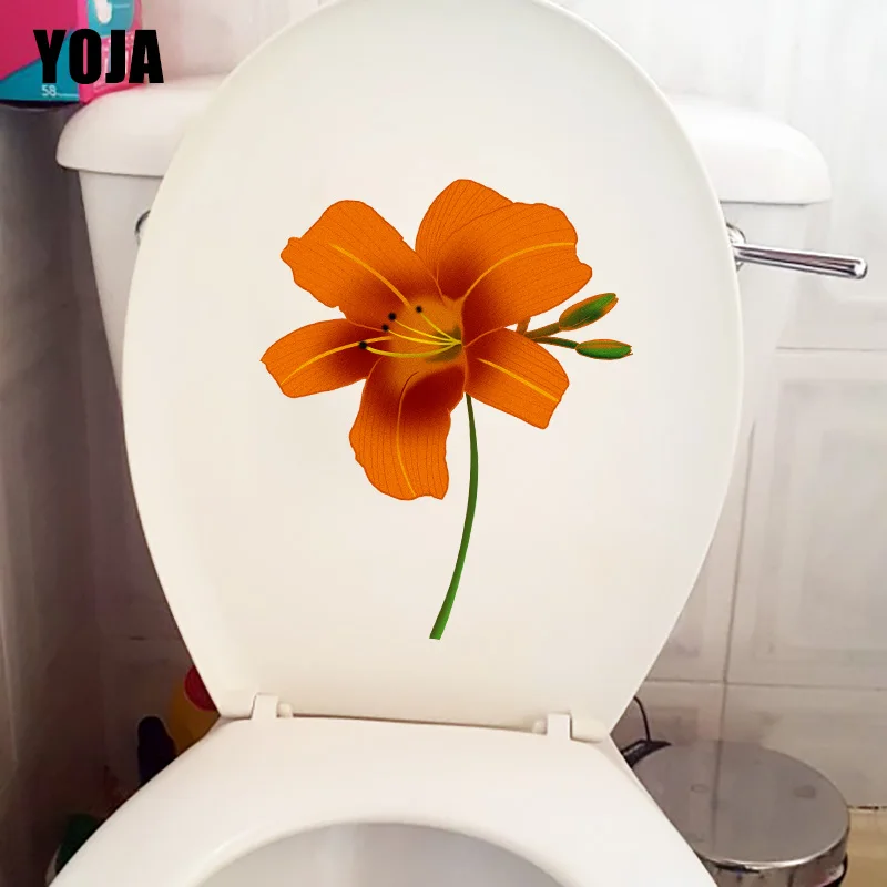YOJA 18 5*22 9 см оранжевая ручная роспись Лилия спальня наклейка на стену оформление