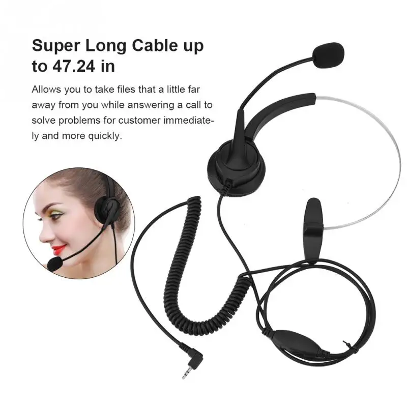 Buy Professional call center headset with 2.5mm plug
