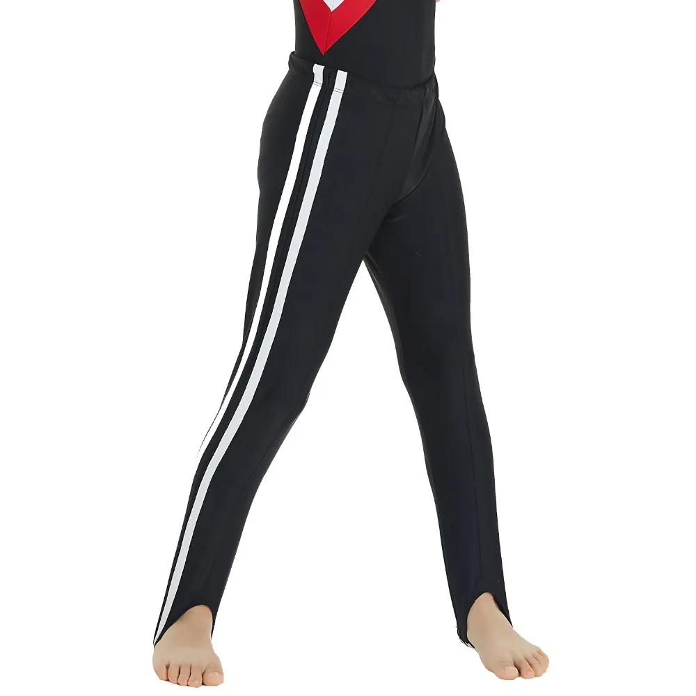 

NT1901106 Boy's strip Stirrup Pants Ballet Latin Hold Full Length Stretchy Gymnastics costumes dance Leggings