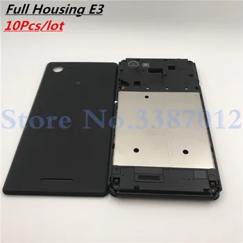 

10Pcs For Sony Xperia E3 D2203 D2206 D2202 Battery Cover Back Rear Door Housing Case + LCD Middle Chasis Frame Plate Replacement