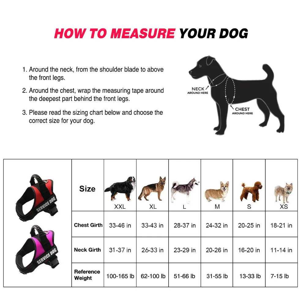 PET-K9 светоотражающий терапевтический жилет для собачьей упряжки, тканый полиэстер и нейлон, регулируемый сервис животных куртка, обслуживание собаки жилет, красный