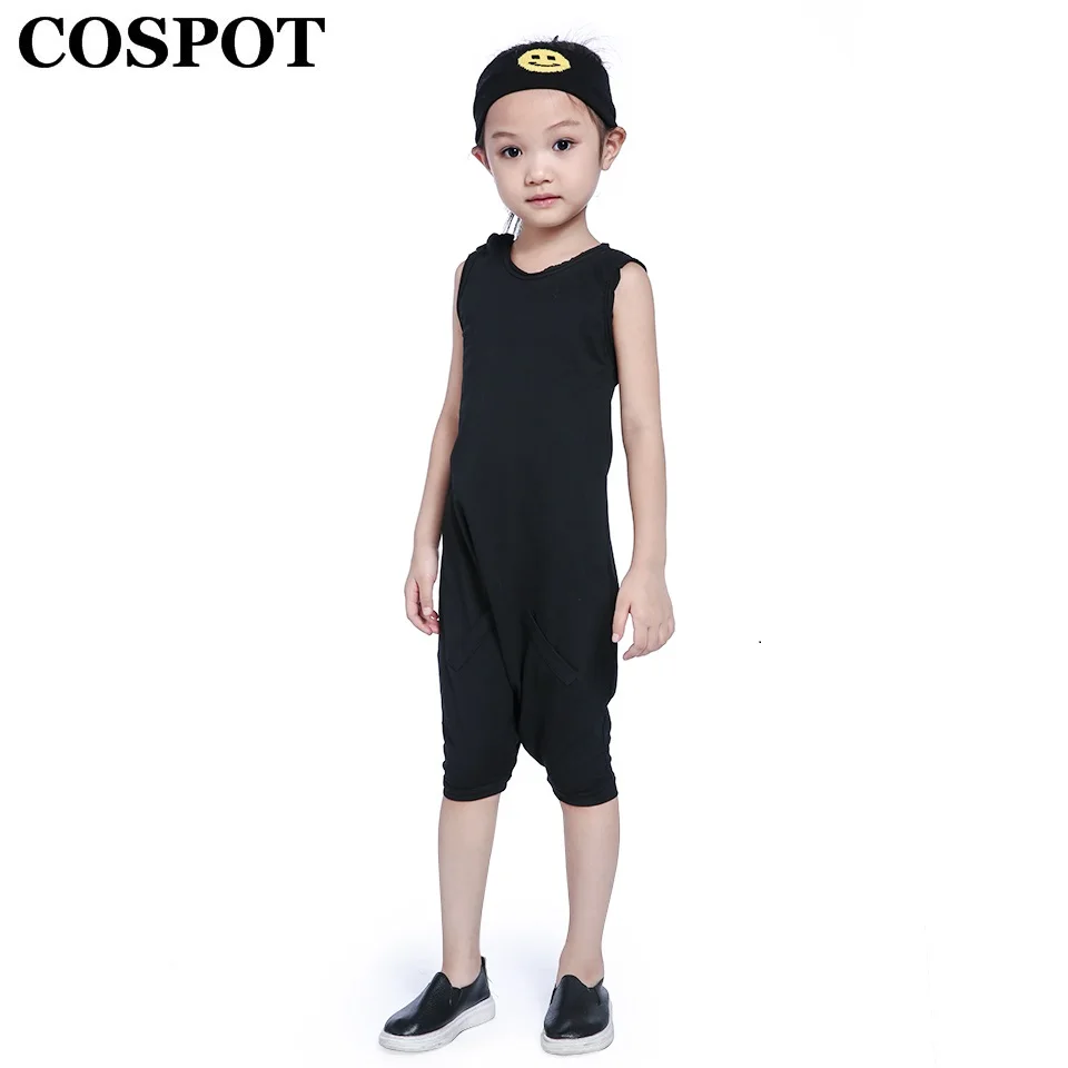

COSPOT Baby Boys Summer Rompers Newborn Short Jumpsuit Kids Cotton Plain Color Black Gray Short Jumper 2019 New Fashion 2019 30E