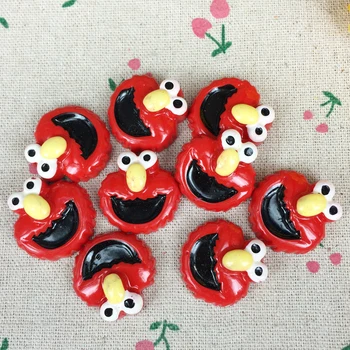 

10 Pcs Flat Back Resin Cabochon Kawaii Cartoon DIY Flatback Decorative Craft Scrapbooking Accessories For Hair Bow Center:25mm
