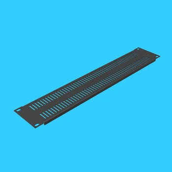

High quality Black 2U cooling ventilation rack blind flange Perforated panel mounting plate back plate