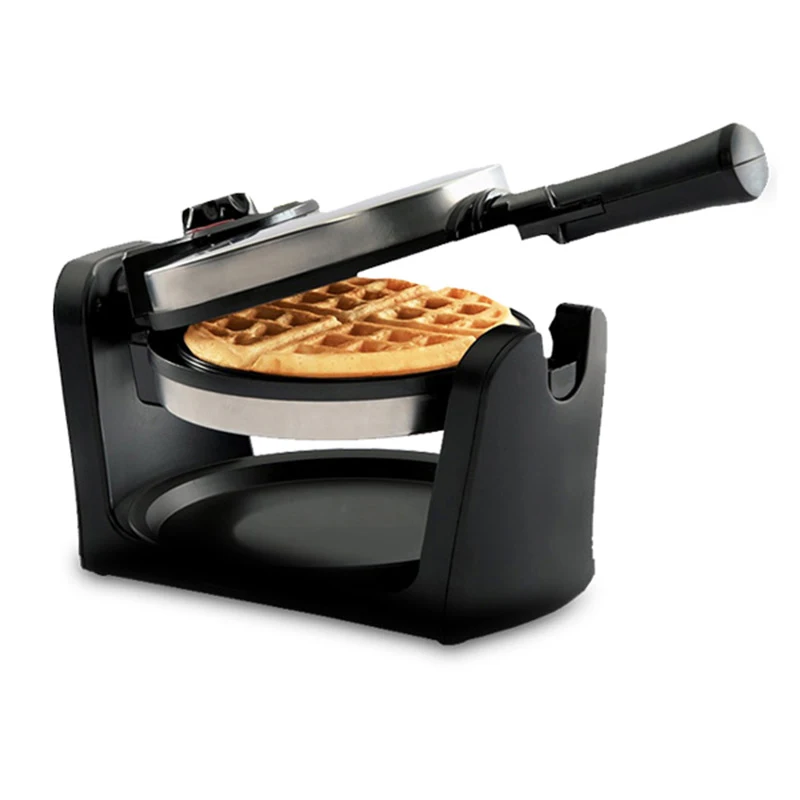 

Household Waffle Machine Double-sided Baking Waffle Maker Reversible 980W 19.6cm Cake Pan 2cm Thick Manual Waffle Sandwich Maker