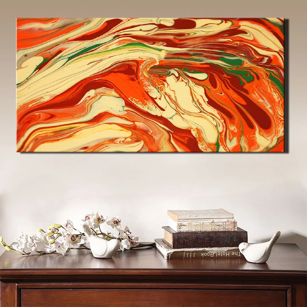 Colorful Abstract Canvas Wall Art Paintings Unframed Large Size ...