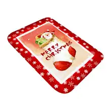 Горячая мульти-размер рождественские коврики фланелевая ткань нескользящая утолщенная резиновая подложка коврик для ванной домашний коврик на кухню
