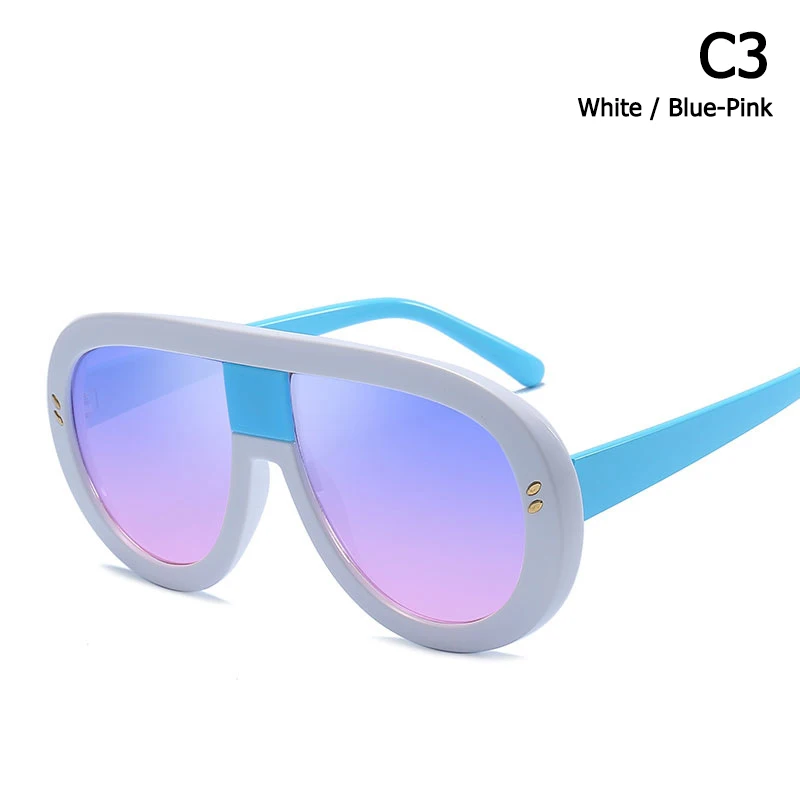 JackJad, модные женские солнцезащитные очки большого размера в винтажном стиле, градиентные солнцезащитные очки с двумя точками, фирменный дизайн, солнцезащитные очки Oculos De Sol - Цвет линз: C3
