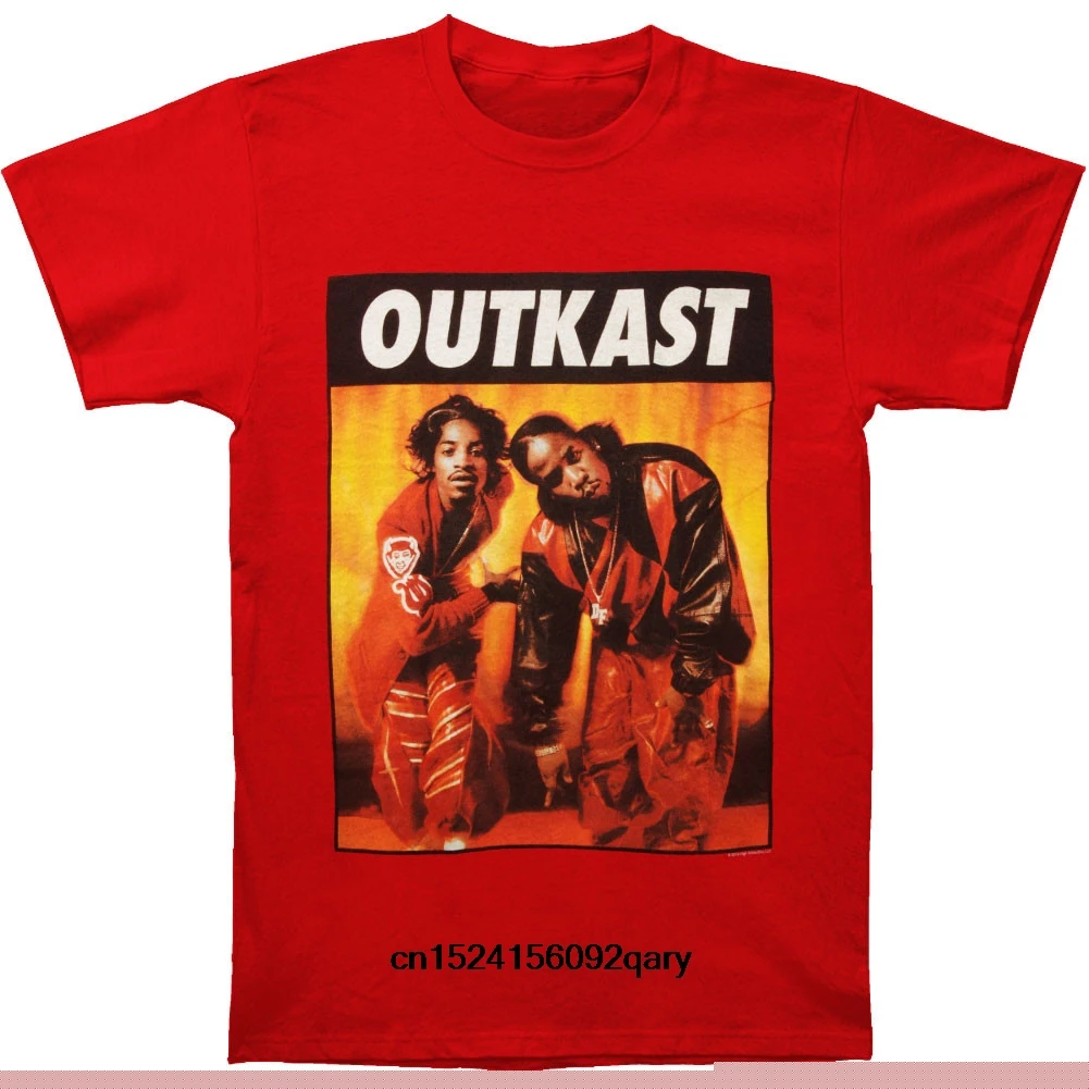 

Men Funny T Shirt Women Cool tshirt Outkast Kneeling Photo Red FashionT-shirt