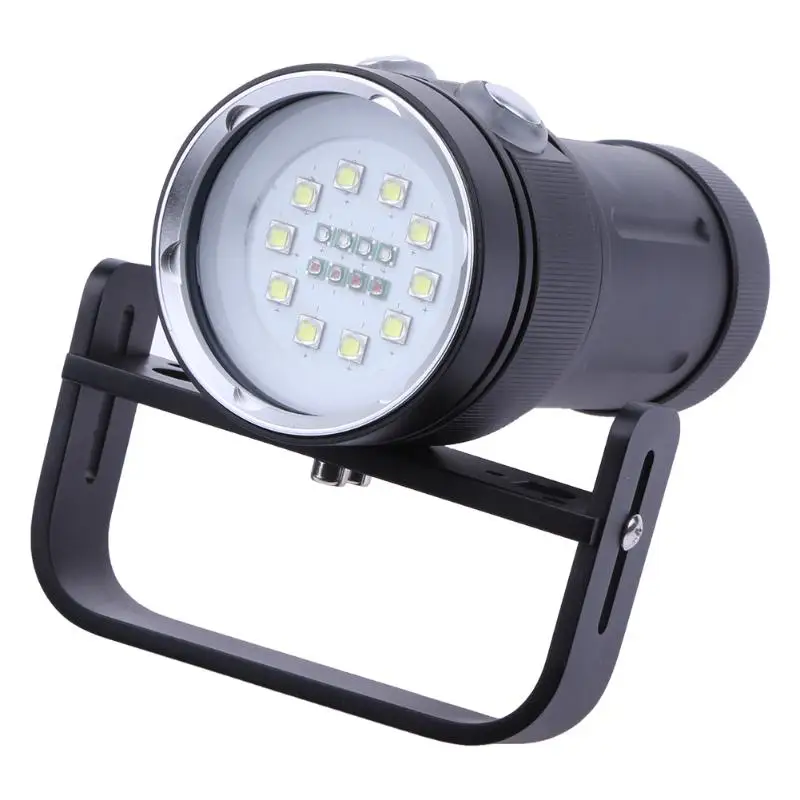 

Professional LED White UV Light LED Torch Underwater Video Diving Flashlight Lamp Scuba Diving Light Waterproof Torch