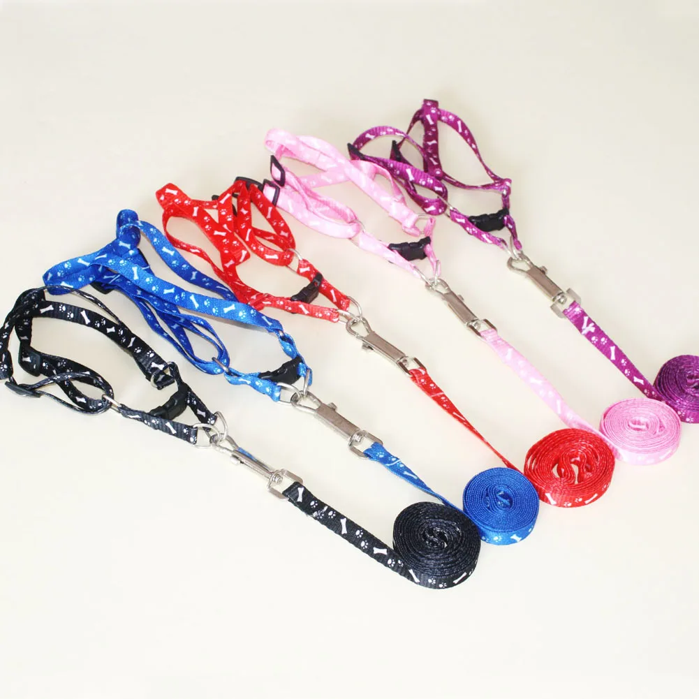 

New High Quality Nylon Pet Cat Doggie Puppy Dog Leash Lead Harness Belt Traction Rope