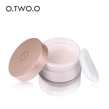 

O.TWO.O Smooth Loose Powder Face Makeup Transparent Matte Finishing Powder with Cosmetic Puff for Face Finish Setting