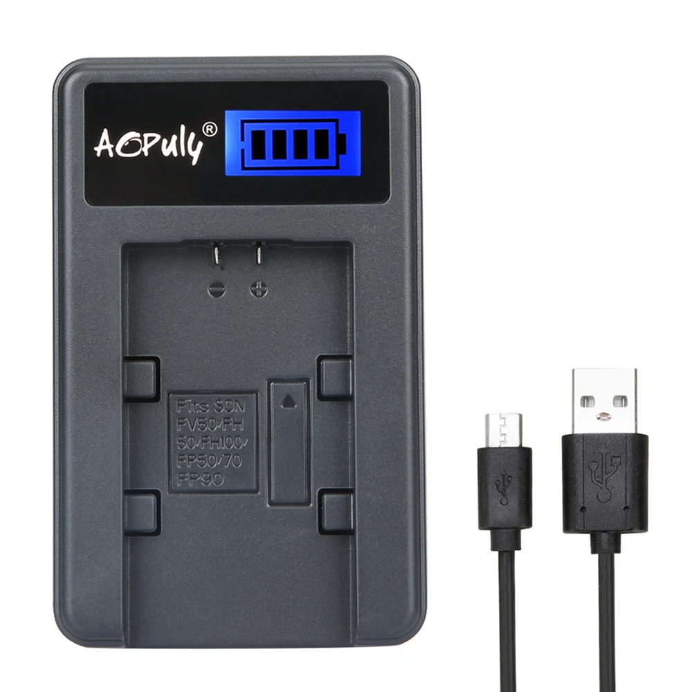 Зарядное устройство NPFV50 с USB-камерой 1 шт. зарядное со светодиодным экраном для Sony