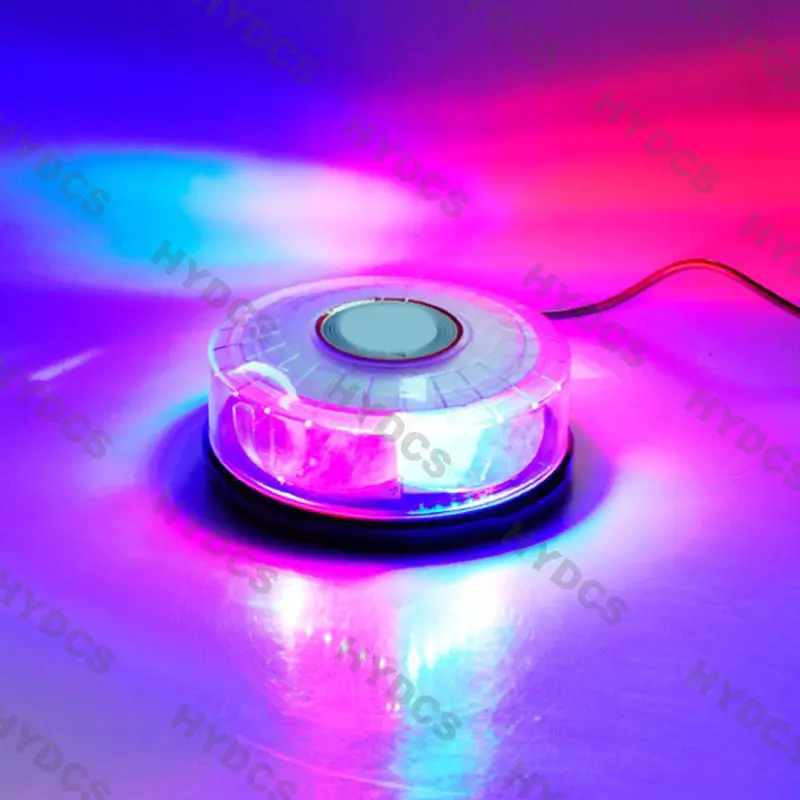 

CYAN SOIL BAY 24LED 24 LED Car Roof Top Emergency Warning Strobe Round Light Magnetic Beacon Red Blue 12V