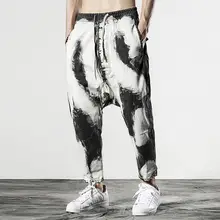 Ретро Лето Личность Модные брюки мужские ноги брюки hombre тонкие шаровары для мужчин pantalon homme свободные