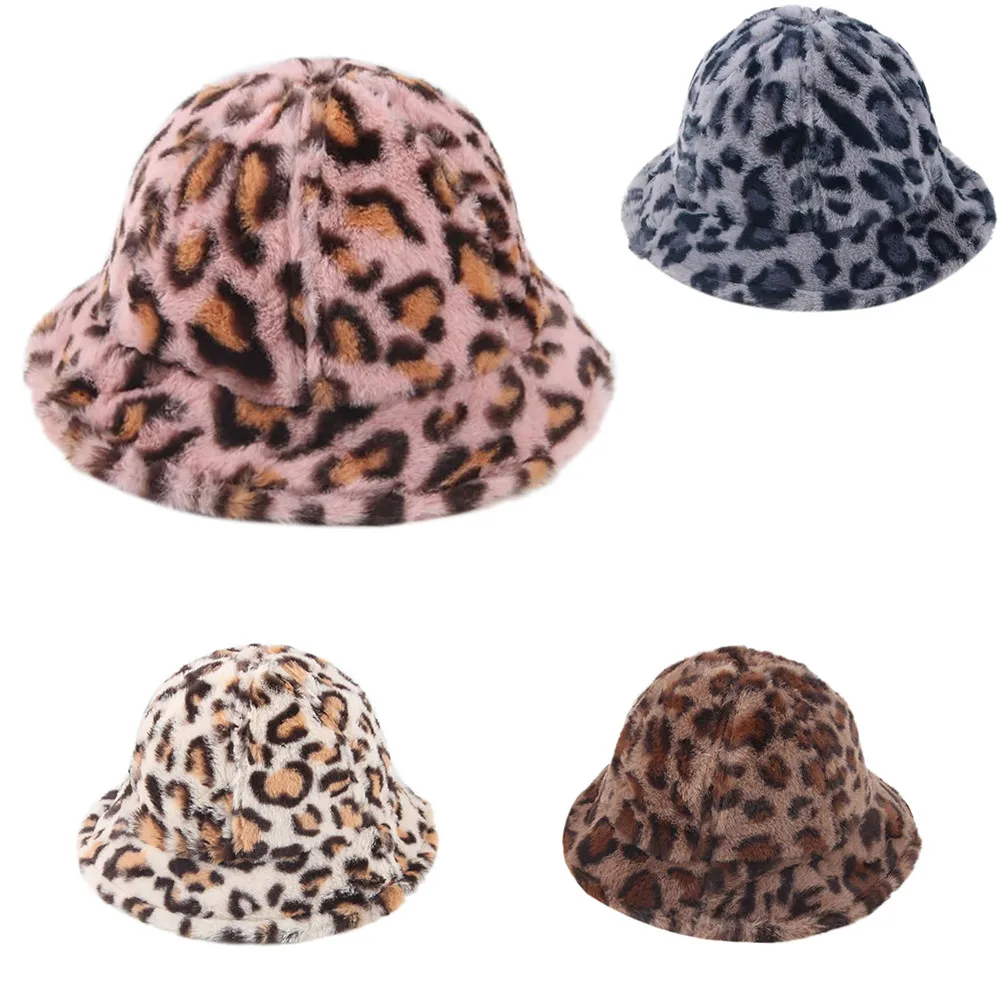 

Hat &Caps 1pc Bucket Hats Winter Fisherman Hat Boy And Girl Warm Fashion Leopard Hat Cotton Fashion Accessories 2018 oct24