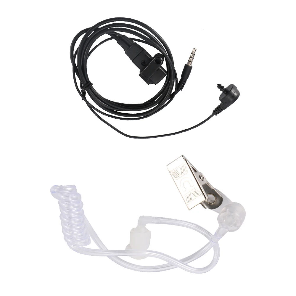

3.5mm In Ear Earphone Anti-Radiation Air Tube Earpiece Agent Headset with Microphone for Mobile Phone MP3