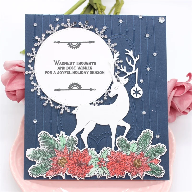 

ZFPARTY Christmas Deer Metal Cutting Dies for DIY Scrapbooking/Card Making/Kids Fun Decoration Supplies