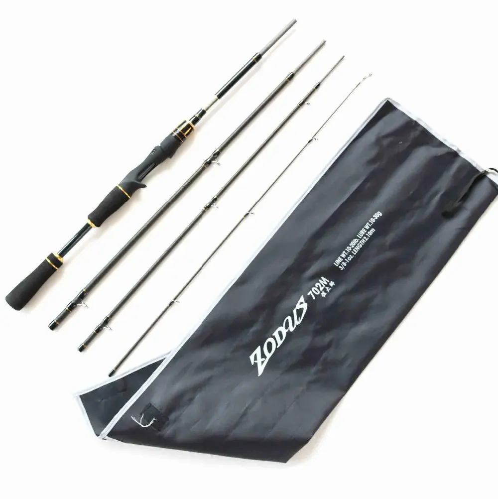 Free Shipping 4 Section Casting Rod Fishing Tackle Travel Rod Fuji Seat