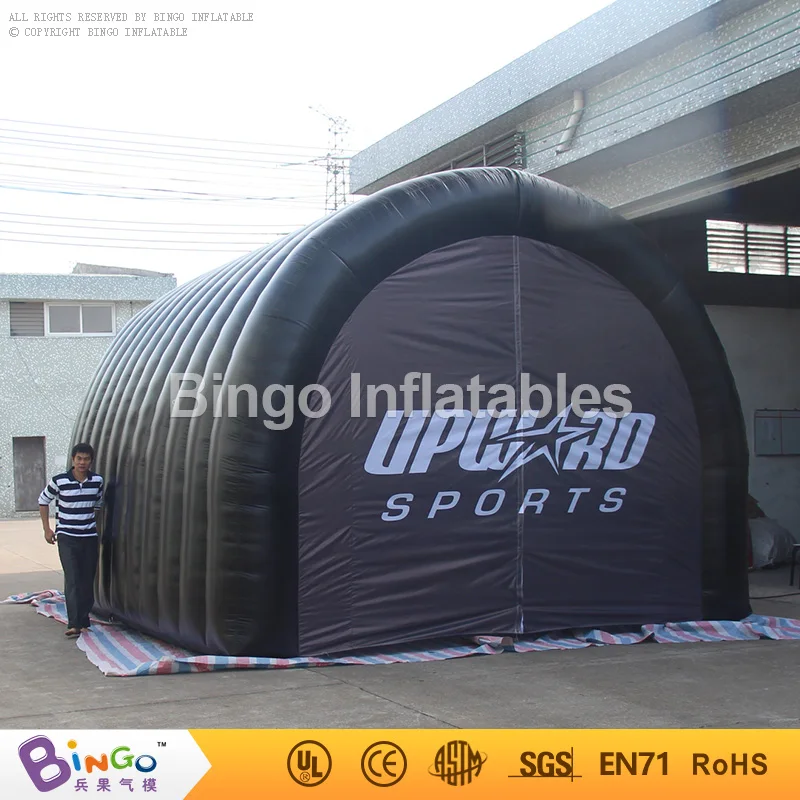 black inflatable sports tunnel,inflatable soccer football entrance tunnel BG-A0879 toy tent