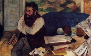 

High quality Oil painting Canvas Reproductions Diego Martelli (1879) By Edgar Degas hand painted