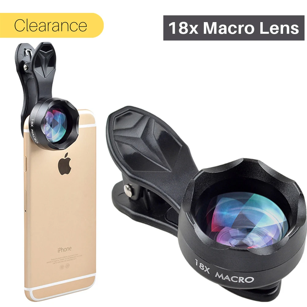 Ulanzi 18x Super Macro Phone Lens Professional HD Mobile ...