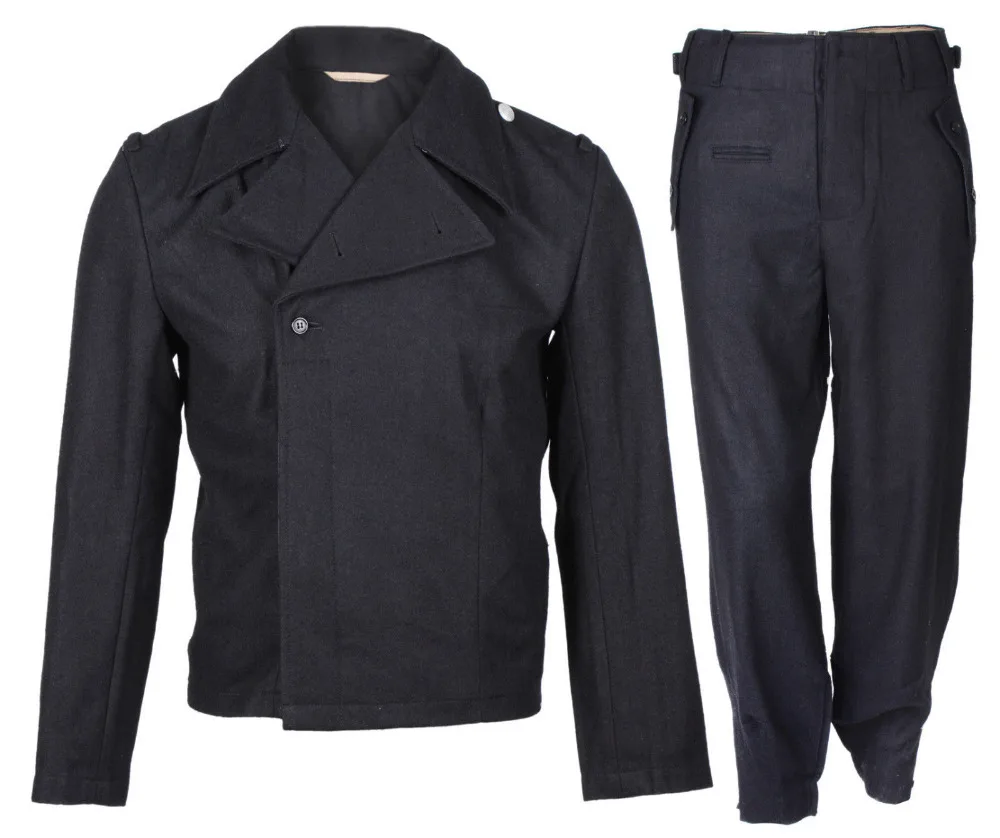 

WWII WW2 GERMAN ARMY ELITE PANZER SOLIDER WOOL JACKET AND TROUSERS SET MILITARY UNIFORM - World military Store