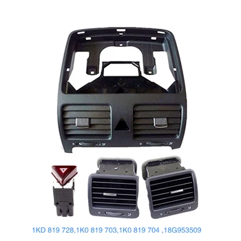 شراءوهناك مجموعة توك Oem جبهة اليسار الحق Dashboard الهواء تنفيس المركزي تعيين ل Vw Golf Mk5 الأرنب جيتا Mkv 1K0819703 1K0819704 1K0819728