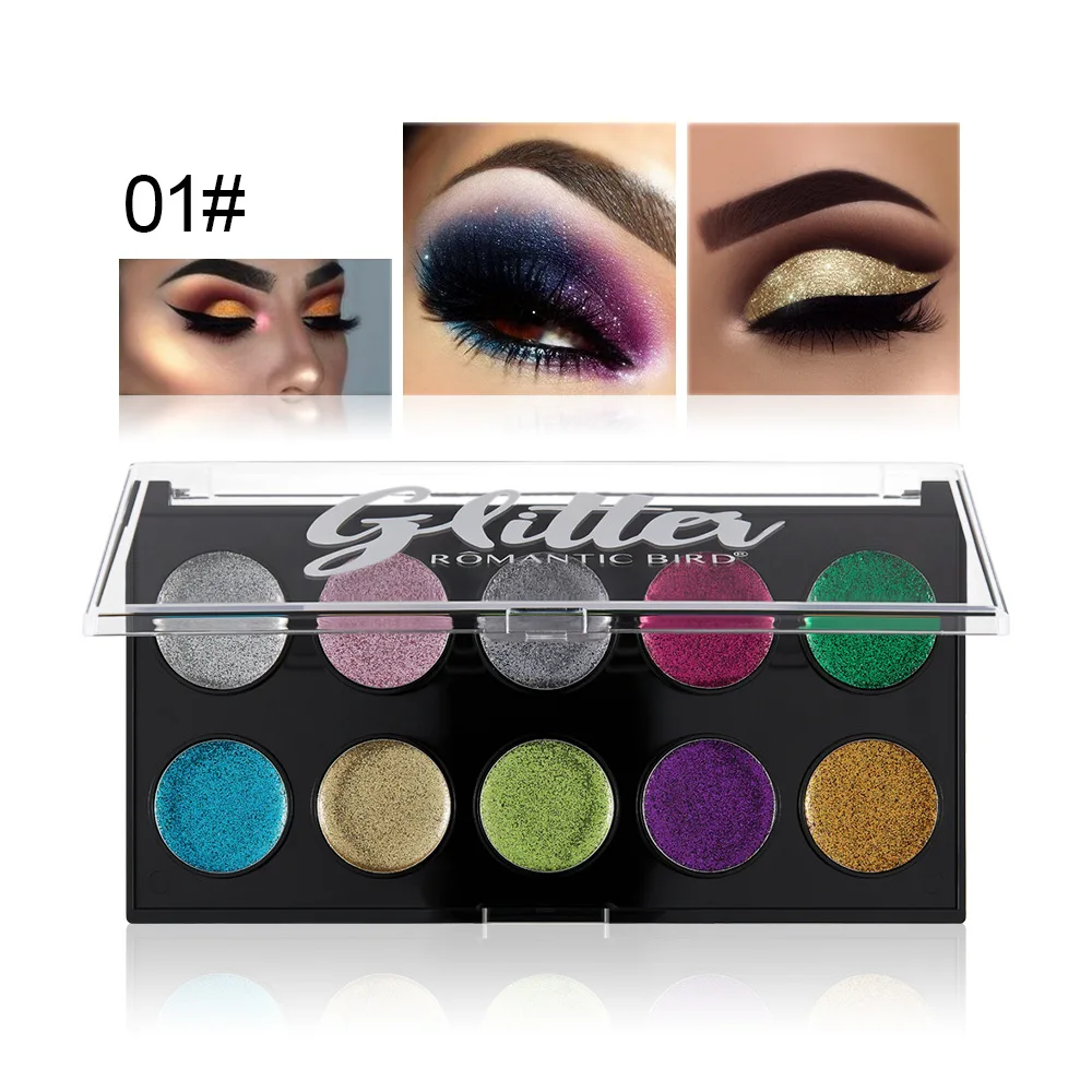 

High quality 10 color Pearlescent Eyeshadow onion Shiny Eye Shadow Disc Sequins Glittering Eyeshadow Cosmetics