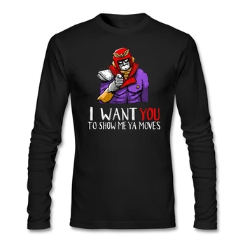 

Vintage Style Mens Show Me Ya Moves Rock Shirts I Want You Casual Full Sleeve Tshirt For Youth Organic Cotton Clothing Handsome