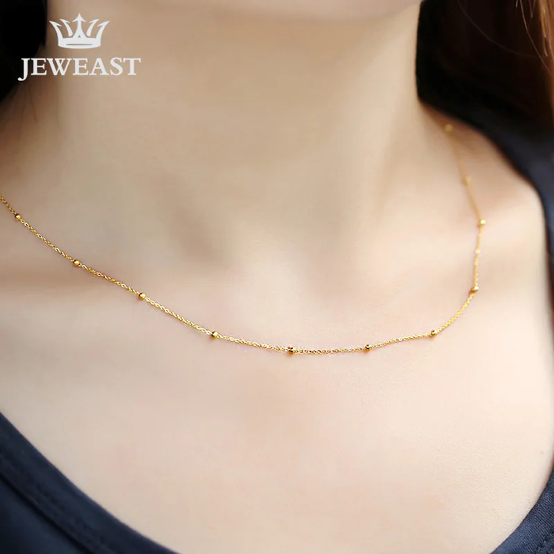 18k Φ белая Желтая роза цепные бусины для женщин подарок девушек Изящные Ювелирные