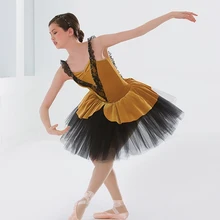 Тренировочная одежда для занятий гимнастикой для девочек для профессиональных занятий балетом, танцами одежда женский Вельветовое платье сценическая одежда для выступлений костюмы