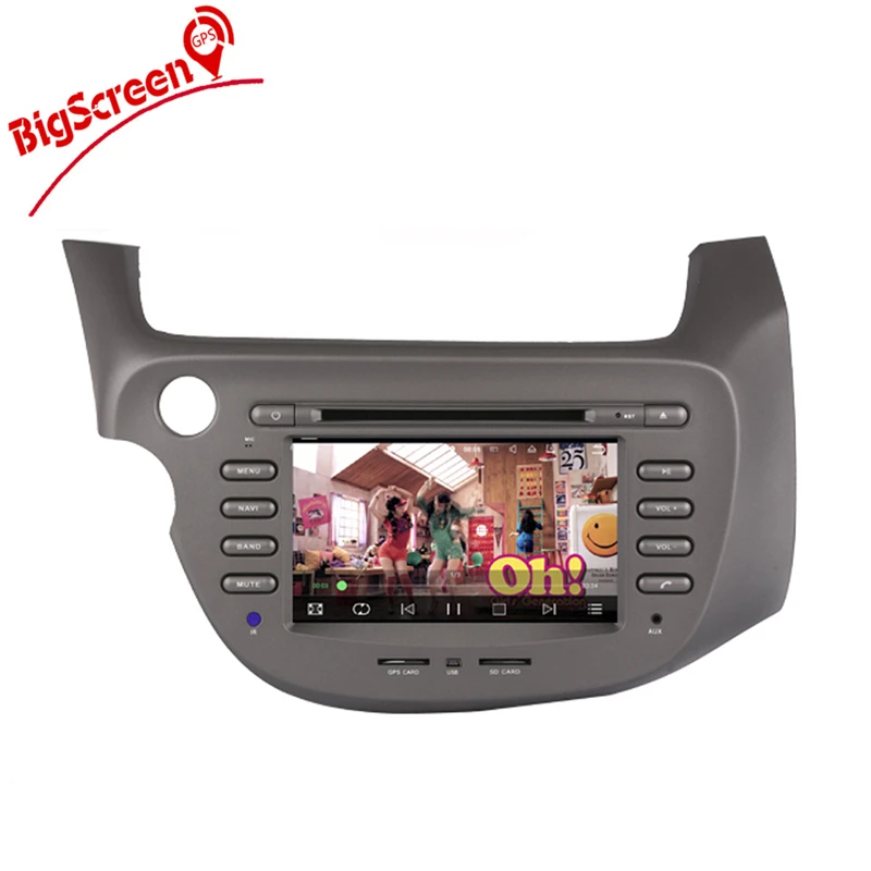 Perfect 7 Inch Android  Quad Core Car GPS Navigation For Honda Fit left 2007-2013 Multimedia  Free Map Monitor Bluetooth Stereo 5