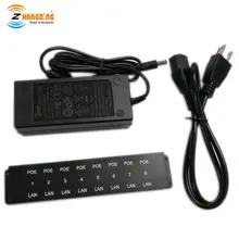 8 портов Пассивный POE инжектор питания по Ethernet POE патч-панель с 24 вольт 60 ВАТТ блок питания для Ubiquiti Mikrotik IPCamera