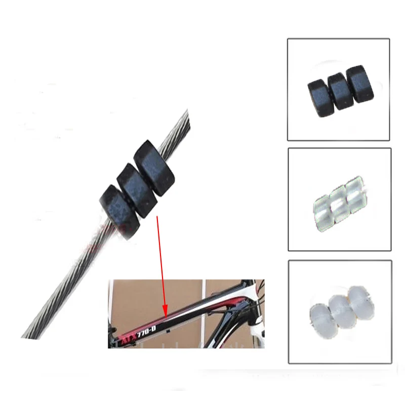 

100pcs jagwire Mountain road bike O shape clip brake line transmission cable protector shift cable O-rings for MTB frame part