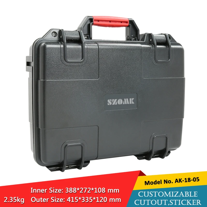 415*335*120mm IP67 waterproof shockproof plastic equipment case with foam tool box | Обустройство дома