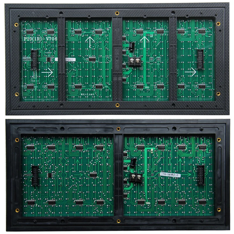 10 мм P10 Открытый 1/4 сканирования один красный цвет Epistar чип led сообщение дисплей Панель модуль 320x160 мм 32x16 пикселей заводская цена