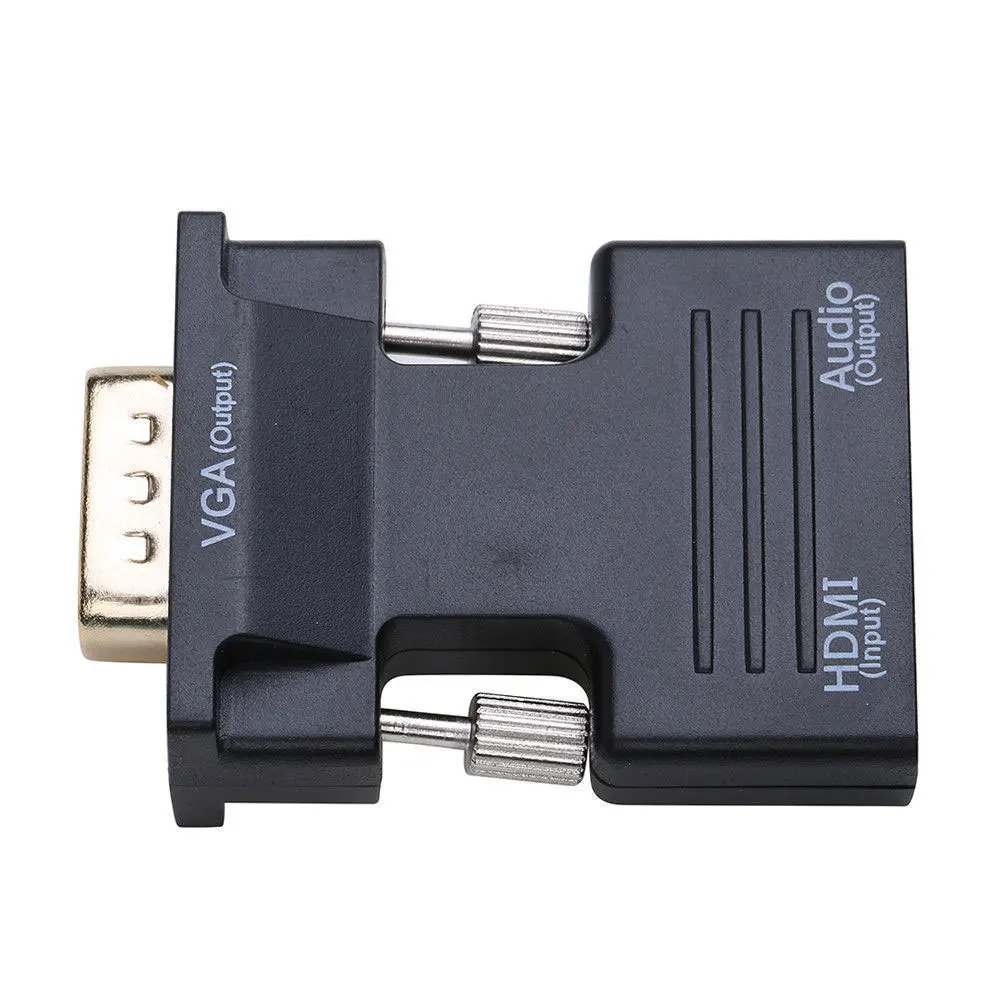 HDMI Женский к VGA Мужской конвертер с аудио адаптером поддержка 1080P выходной сигнал