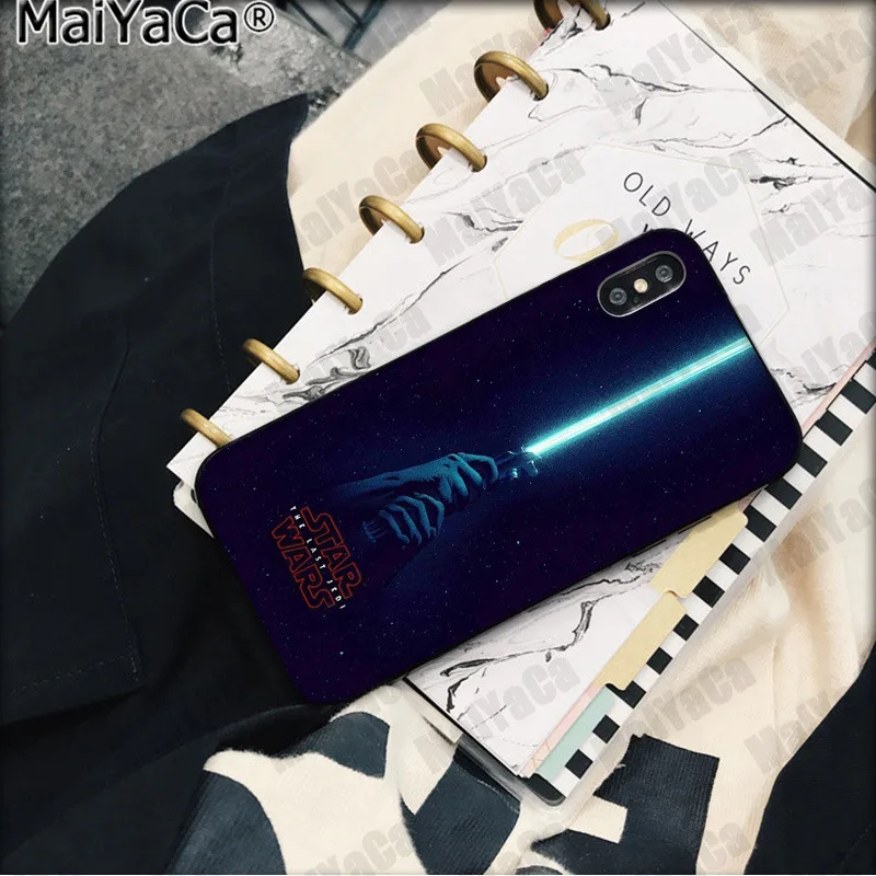 MaiYaCa световой меч Звездные войны черный чехол для телефона Apple iphone 11 pro 8 7 66S Plus X XS MAX 5s SE XR мобильные чехлы - Цвет: A6