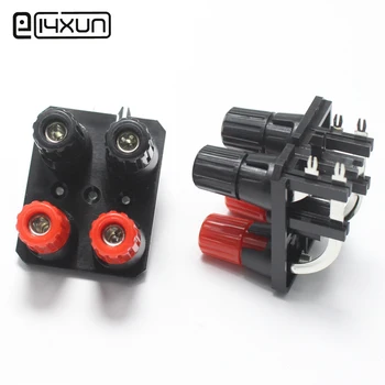 

1pcs 4 Pin WP External Banana jack Speaker Amplifier Wire Clip Audio Socket WP4-10A 4Pole LED Spring Terminal Switch