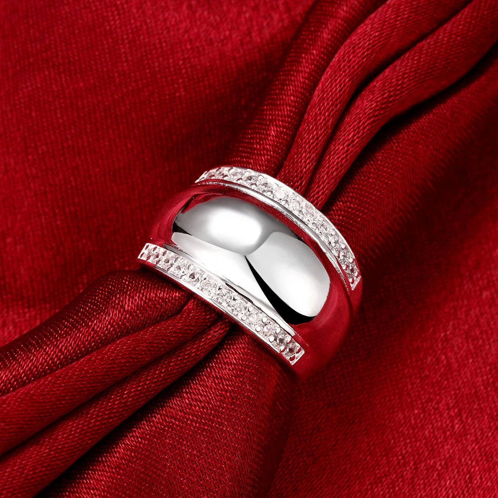 JEEXI Modern 925 Sterling Silver Rings For Women Man Invisible Setting CZ Crystal AAAA Wedding Engagement Ring Jewelry