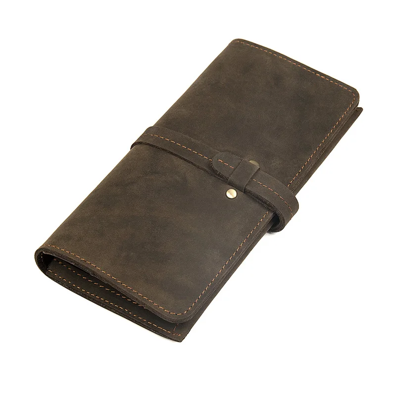 

J.M.D 100% New Product First Layer Cow Leather Wallets Long Style Card Holder Case Vintage Business Card Case 8180R