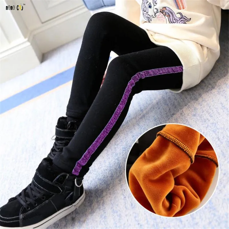 Winter Children Legging For Girl Casual Thicken Warm Girls Pants Full Length Kids Trouser 4 5 6 7 8 9 10 11 12 Years