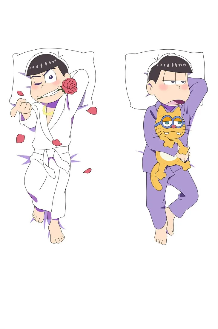 Японское аниме Osomatsu san Kara Matsu & Ichi обнимающее тело облегающее искусство 63055|dakimakura