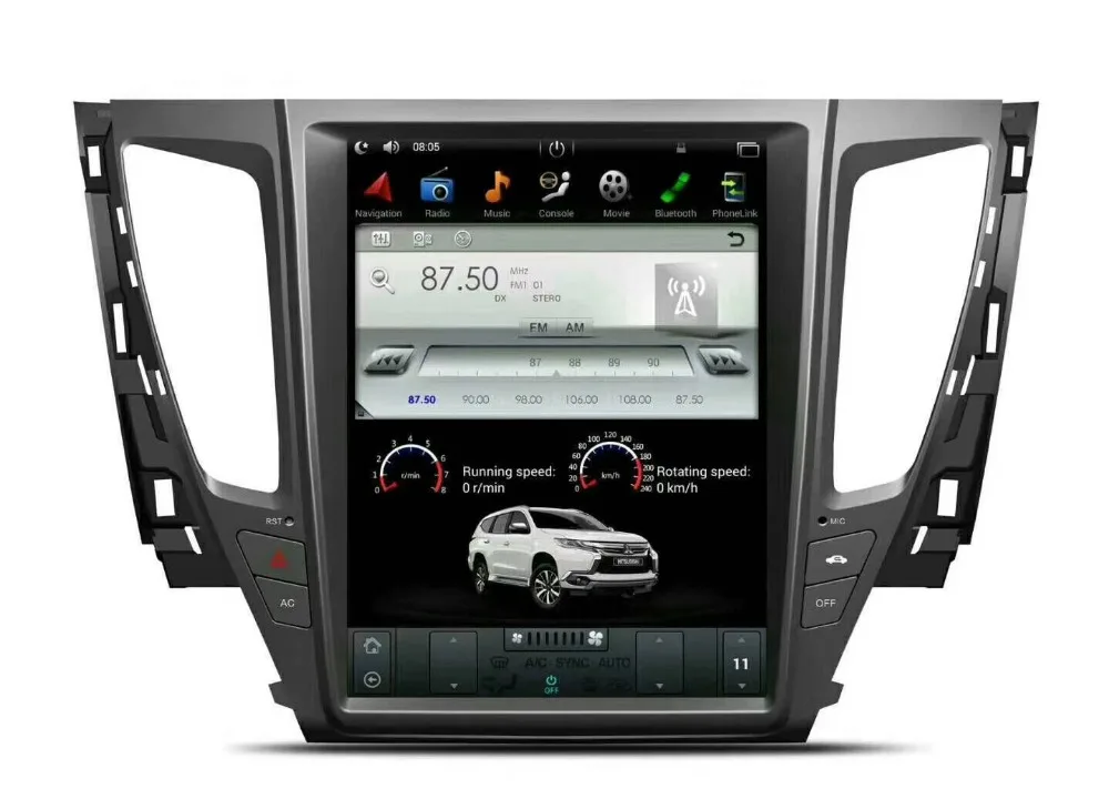 

Android 7.1 Tesla Style for Mitsubishi Pajero Sport 2016 2017 car gps navigation Radio WIFI 4G Vertical Stereo car dvd player