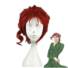 Токио JoJo невероятное приключение Kakyoin Нориаки Косплэй красный парик термостойкие парики из синтетических волос+ парик Кепки