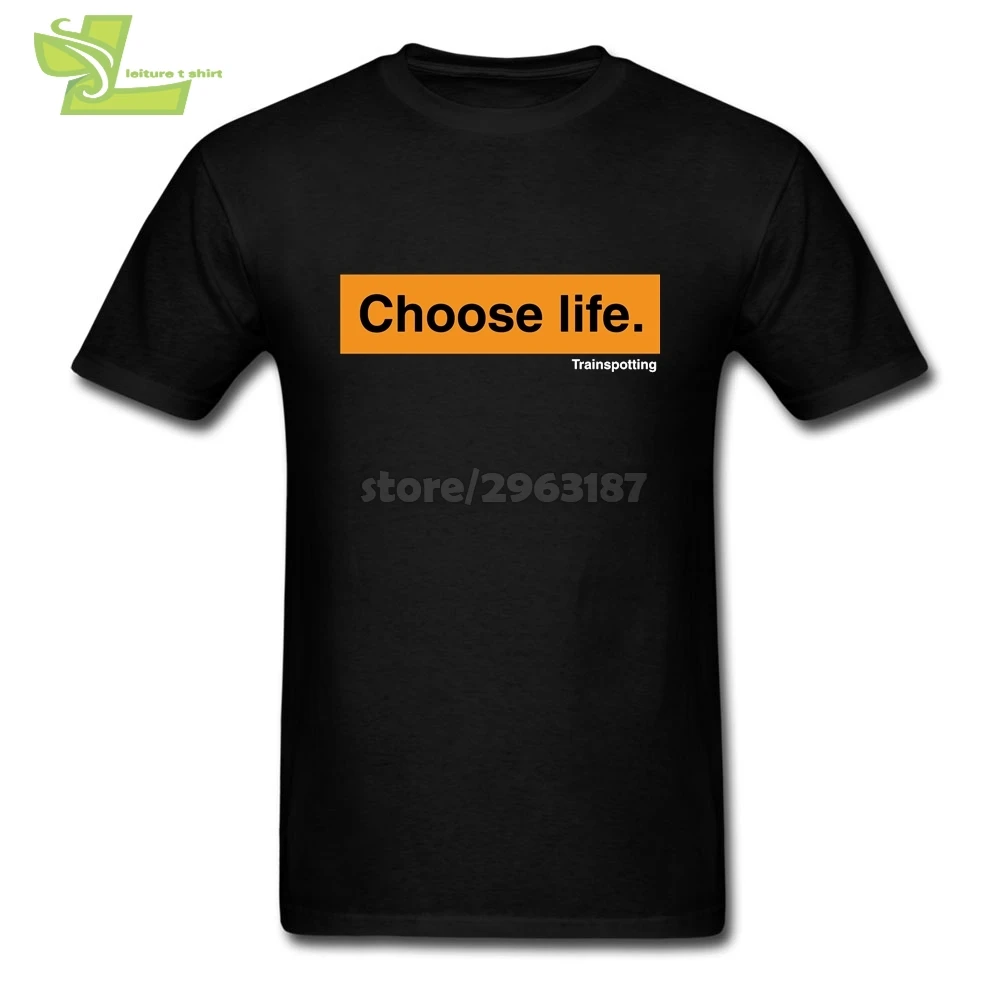 Буква Choose Life повседневные футболки мужская с круглым вырезом футболка короткими
